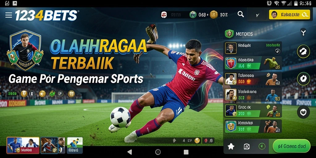Screenshot gameplay 1234BETS menampilkan aksi seru permainan olahraga.
