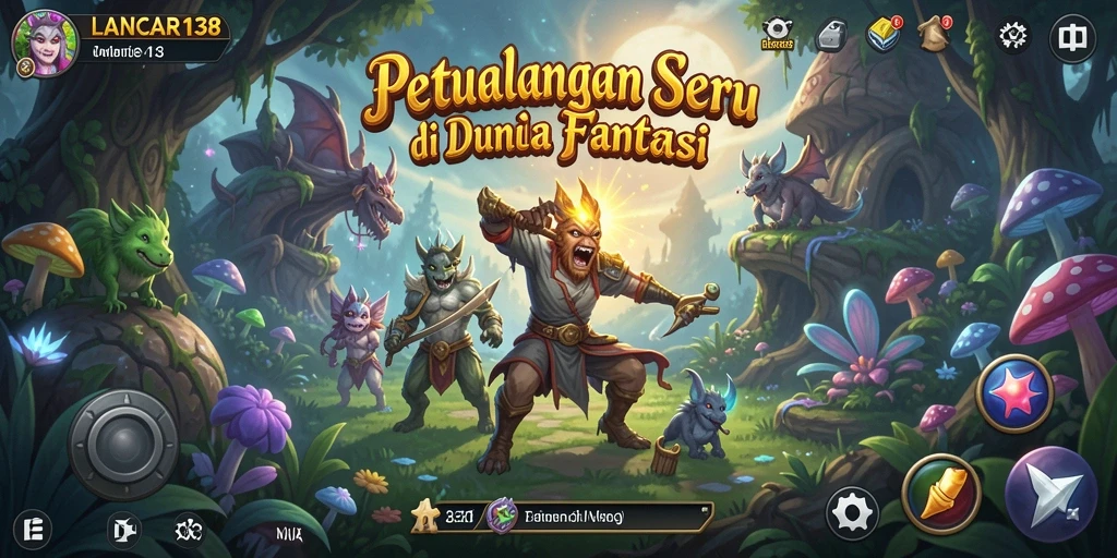 Tampilan gameplay menakjubkan dari LANCAR138 yang penuh petualangan.