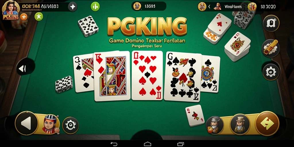 Screenshot gameplay PGKING yang menampilkan aksi seru dalam permainan Domino.