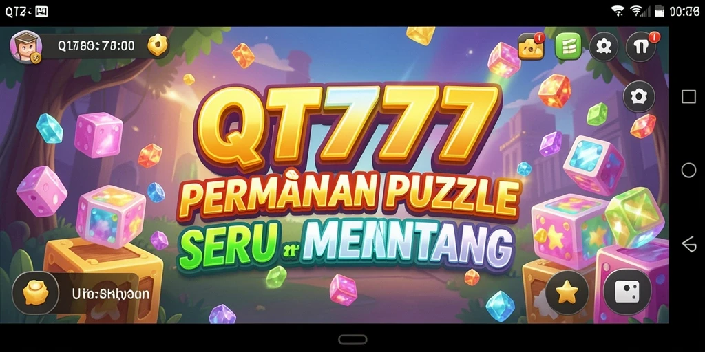 Screenshot gameplay QT777 menampilkan tantangan puzzle yang menarik.
